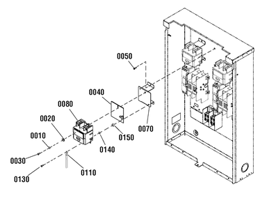 Optional Accessory - Circuit Breaker Group Diagram and Parts List for 040623-00  Briggs and Stratton Generator